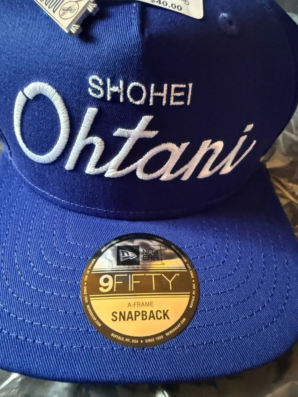 New Shohei Ohtani Royal Blue 9FIFTY Snapback Hat HARD TO FIND - Picture 2 of 9